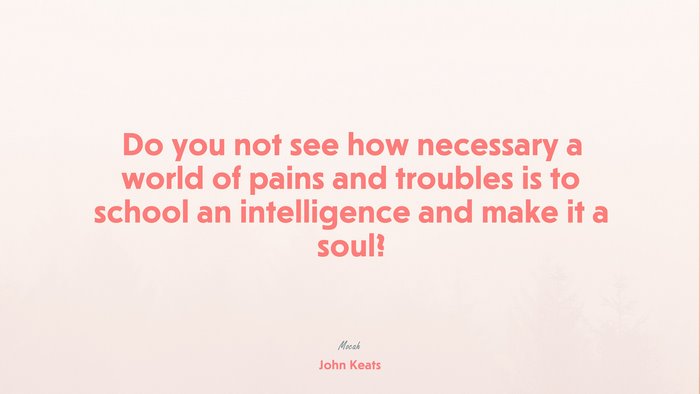 beautiful quote about life, John Keats quote