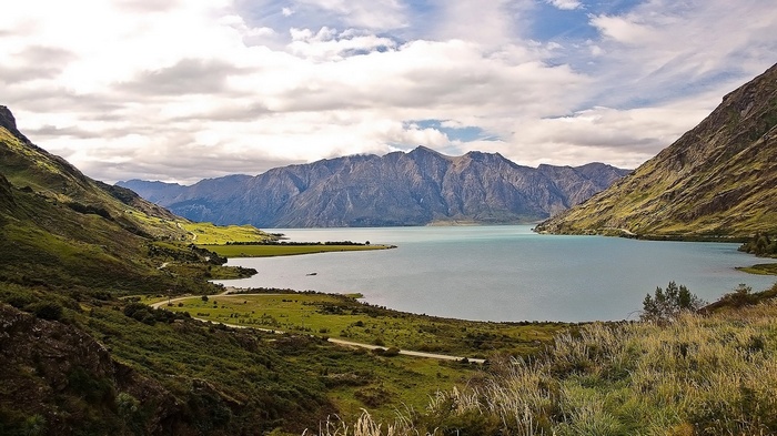 Lake Wakatipu and The Remarkables mountain range, New Zealand