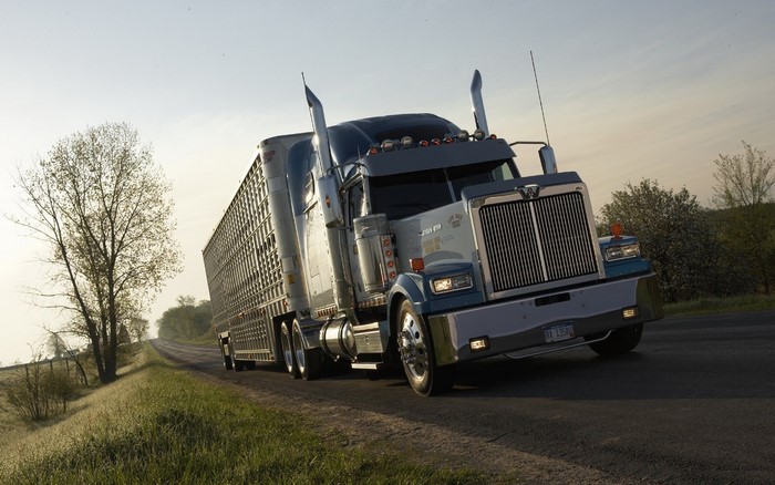Western Star Truck on Country Road at Dusk