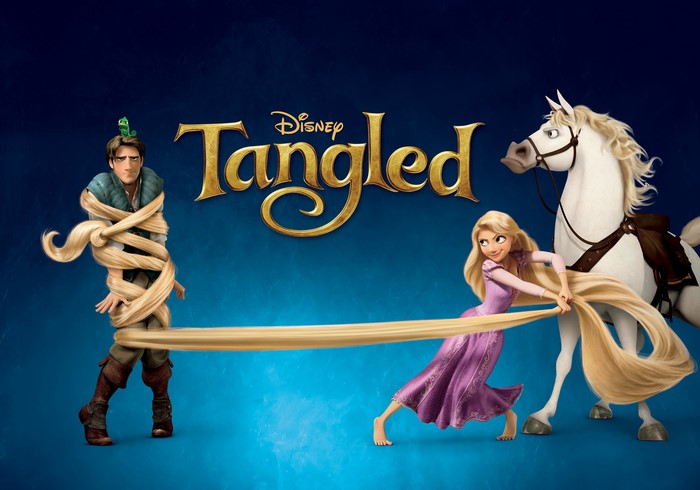 Disney's Tangled: Rapunzel, Flynn Rider, and Maximus