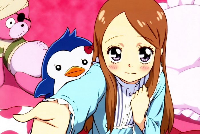 Girl with Penguin and Bear from Mawaru Penguin Drum