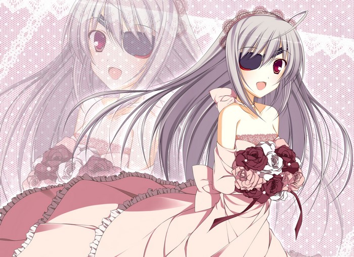 Chifuyu Orimura from Infinite Stratos in a wedding dress