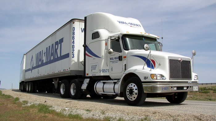Walmart Transportation Semi-Truck and Trailer
