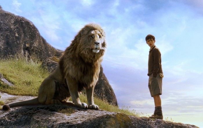 Aslan and Edmund from The Chronicles of Narnia