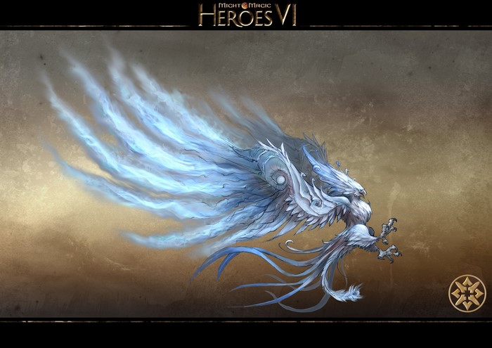 Phoenix creature from Might & Magic Heroes VI