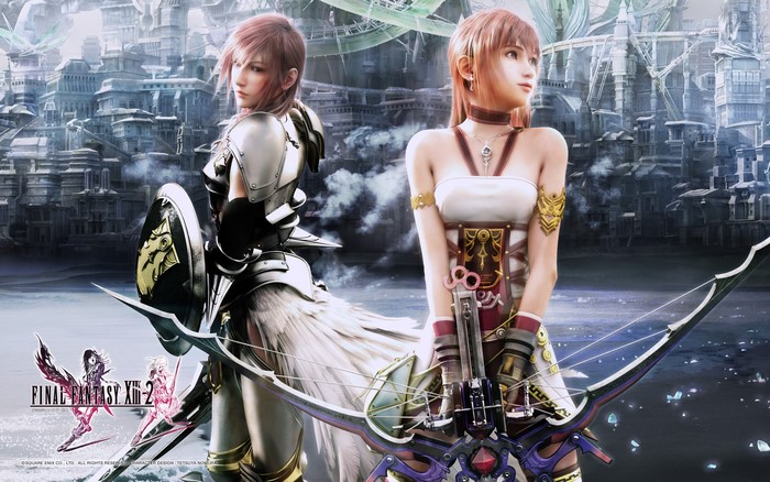 Lightning and Noel from Final Fantasy XIII-2