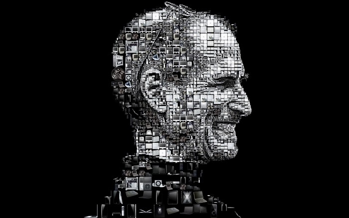 Steve Jobs mosaic portrait