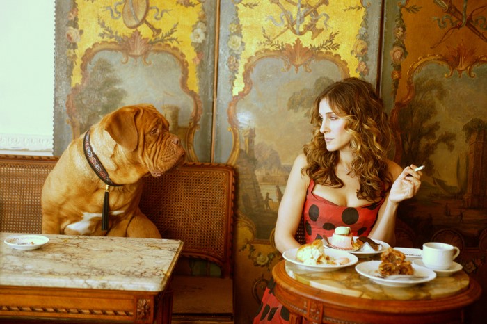 Sarah Jessica Parker and Dog from Sex and the City