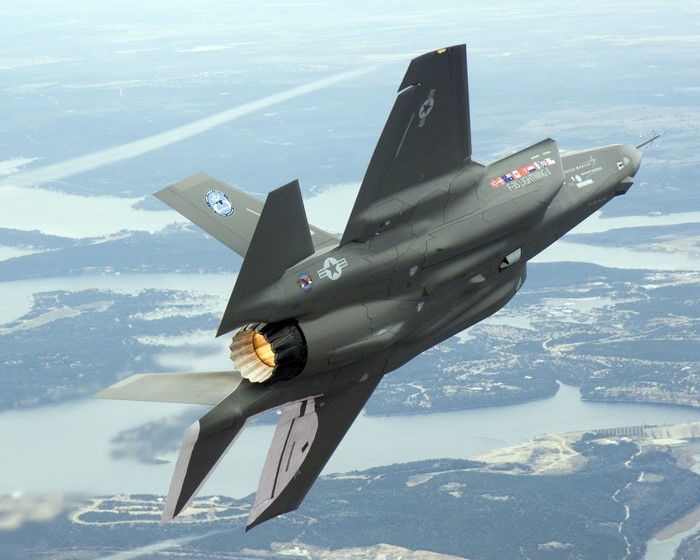 F-35 Lightning II fighter jet in flight