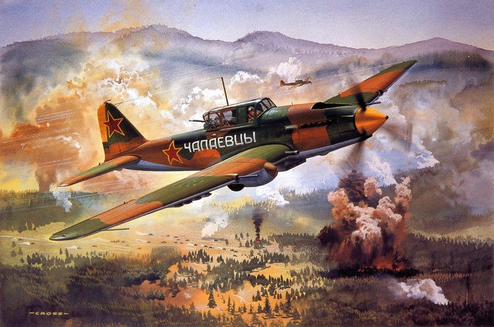Ilyushin Il-2 Sturmovik aircraft in combat