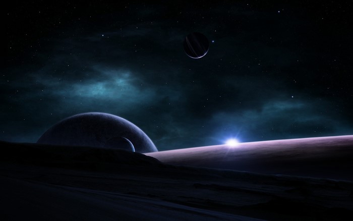 Planets and stars in deep space