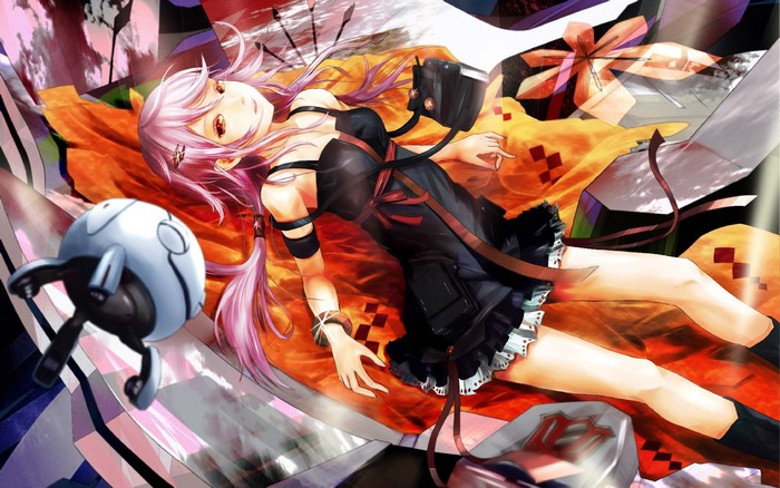 Inori Yuzuriha and Funel from Guilty Crown
