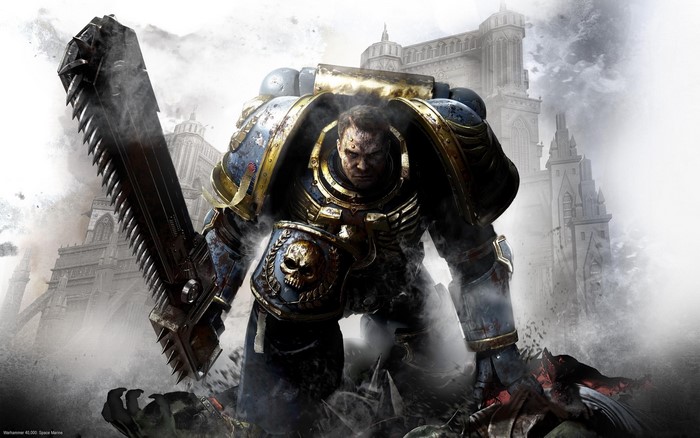 Space Marine with Chainsword from Warhammer 40,000