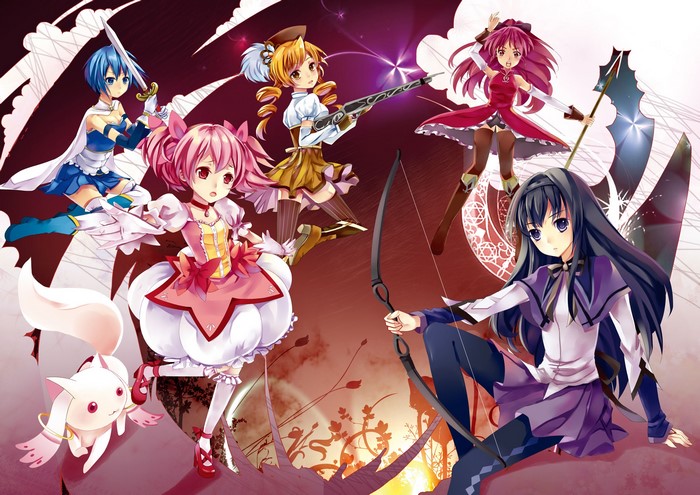 Magical Girls from Mahou Shoujo Madoka Magica