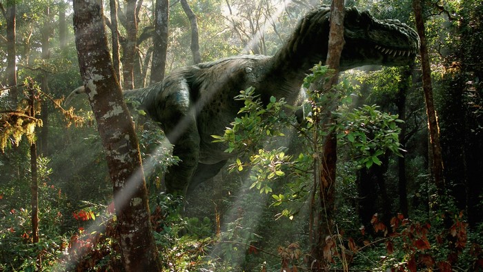 Tyrannosaurus Rex in a Lush Forest