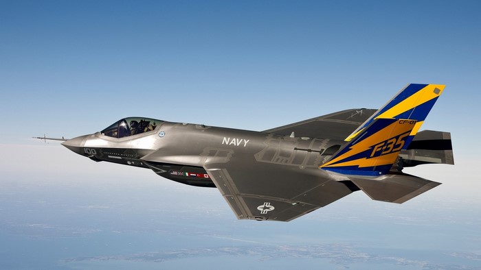 F-35 Navy Fighter Jet in Flight