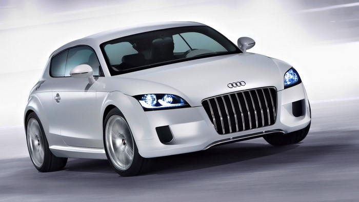 White Audi TT Clubsport Quattro Concept Car