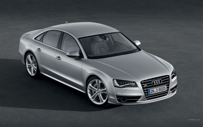 Silver Audi S8 Sedan