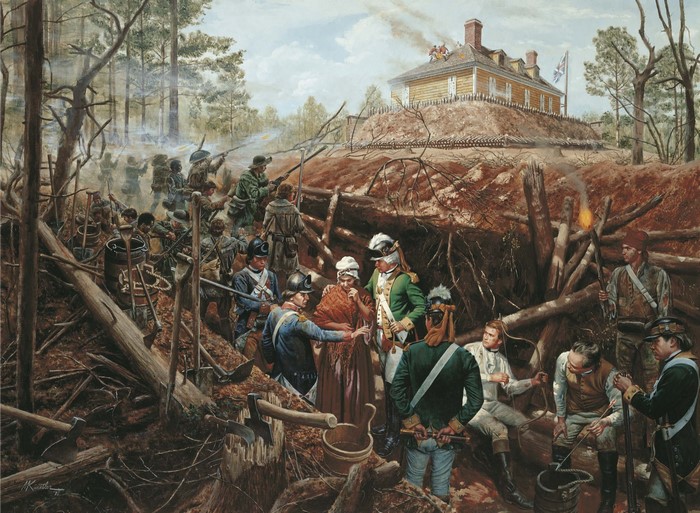 Mort Kunstler's "The Siege of Ninety Six"