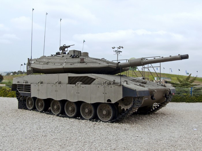 Merkava Mark IV tank on display