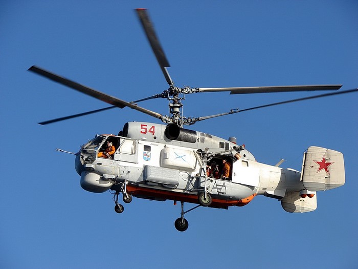 Russian Kamov Ka-27 helicopter in flight