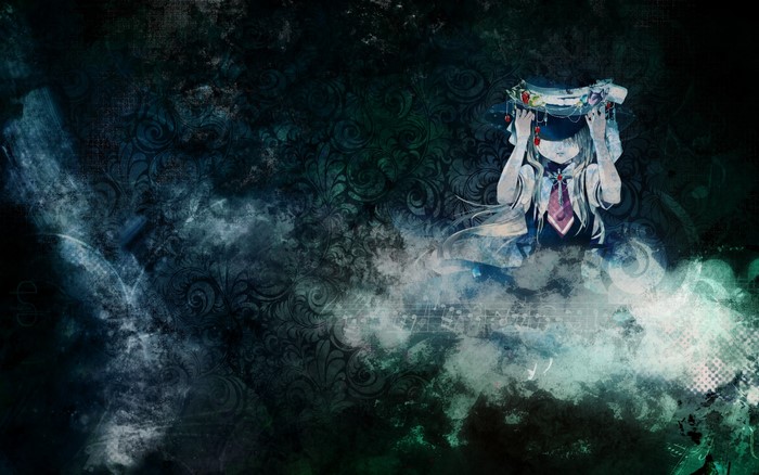 Touhou Project Anime Girl with Fruit Hat