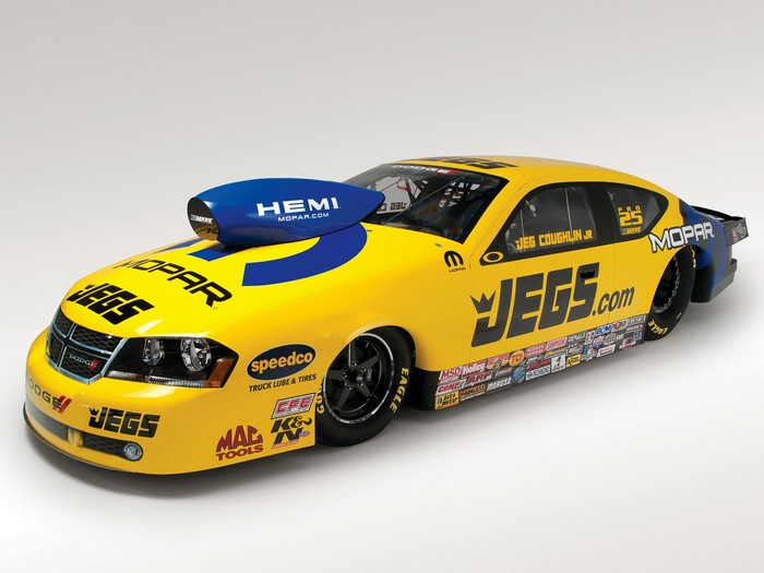 Jeg Coughlin Jr. Dodge Avenger Mopar Drag Car