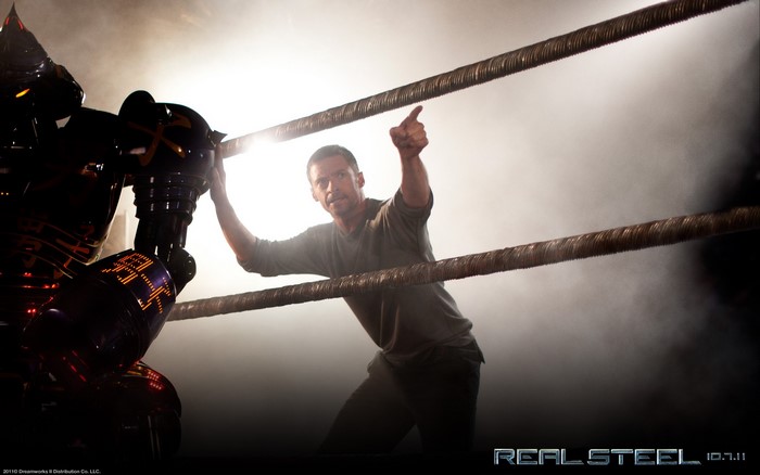 Real Steel movie poster with Hugh Jackman