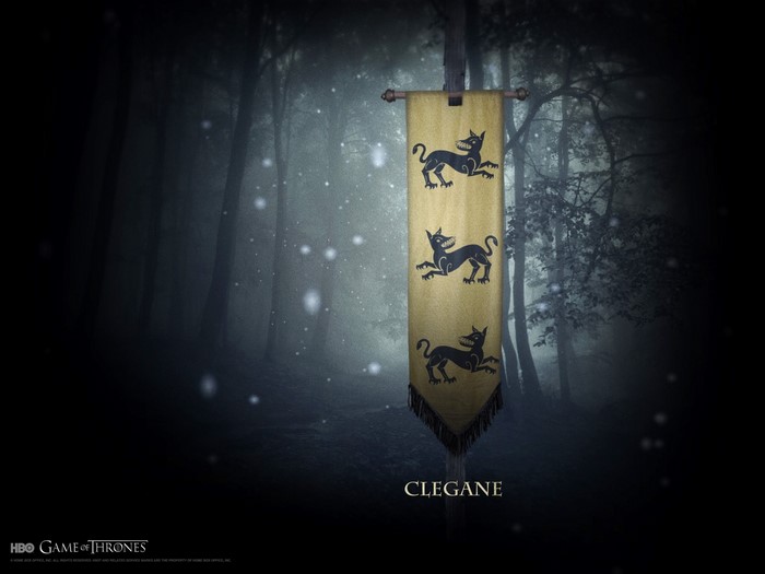 Clegane banner from Game of Thrones