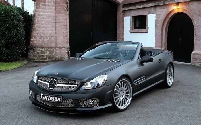 Matte black Carlsson Mercedes-Benz SL convertible