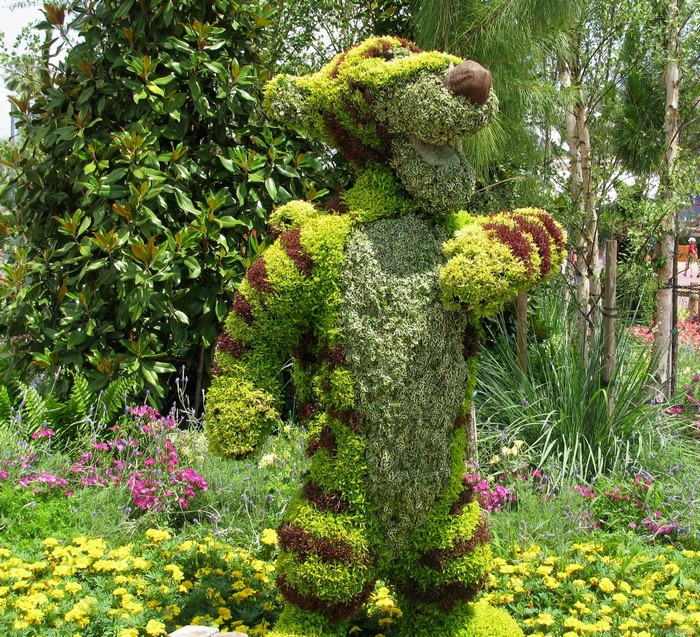 Tigger topiary from Walt Disney Parks