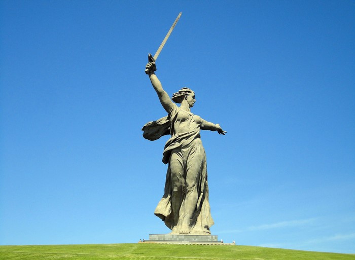 The Motherland Calls statue in Volgograd