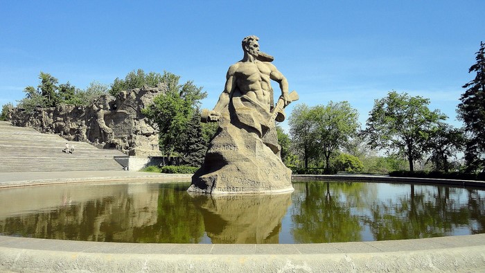 The Motherland Calls statue in Volgograd