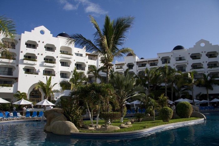 Resorts and Pools with Palm Trees