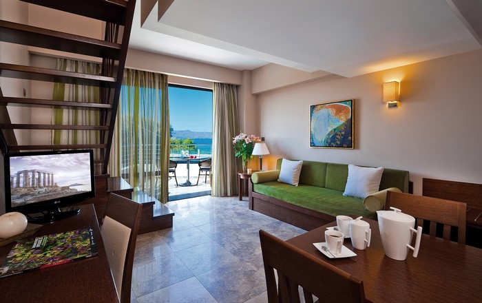 Living room with a view of the sea