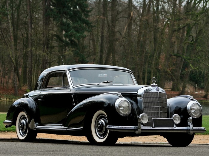 Black Mercedes-Benz Coupe in a Park