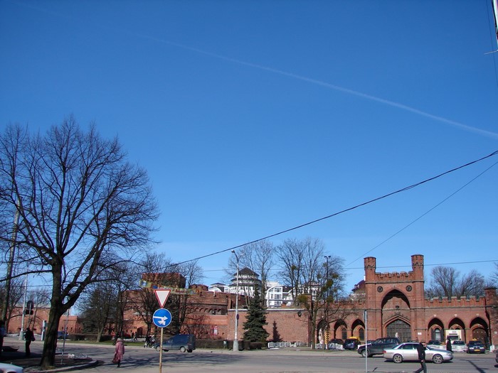 Fortress gate in Kaliningrad, Russia