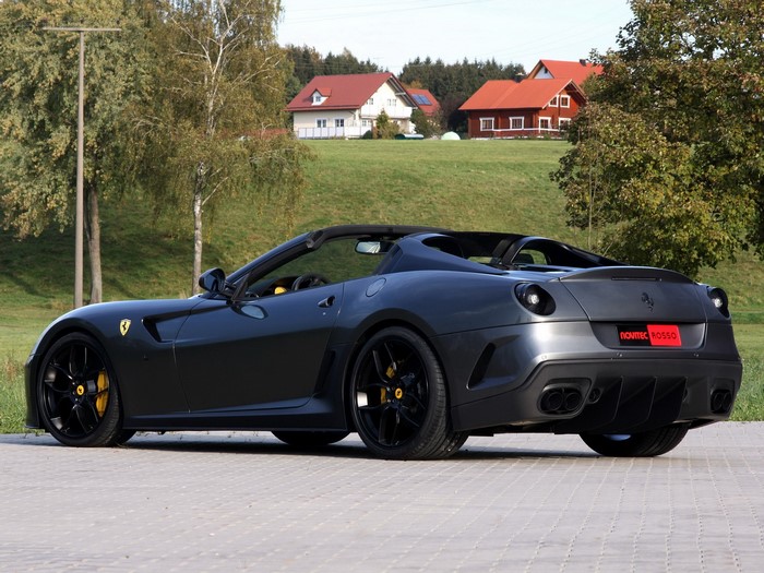 Dark gray Novitec Rosso Ferrari convertible