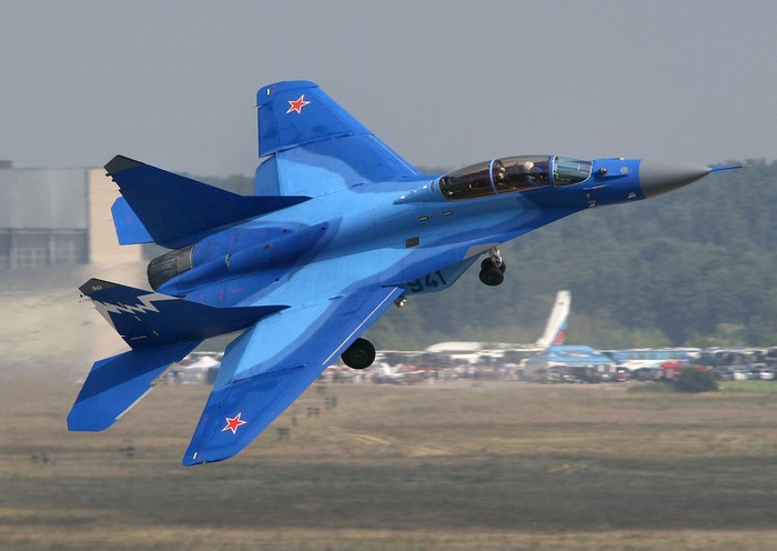 Mikoyan MiG-29 fighter jet in flight
