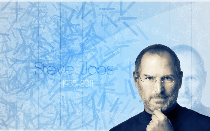 Steve Jobs memorial with dates
