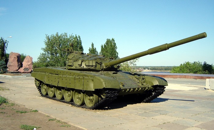 T-72 tank on display