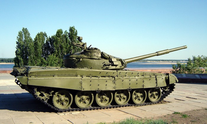 T-72 tank on display