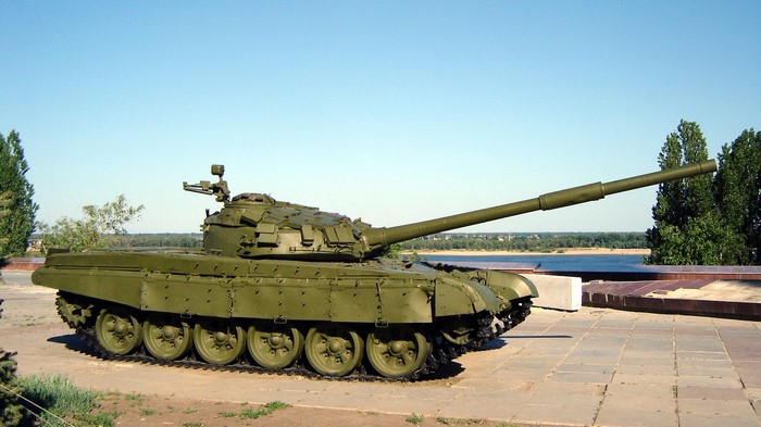 T-72 tank on display