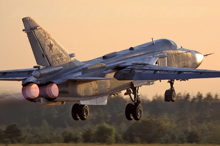 Russian Air Force jet taking off