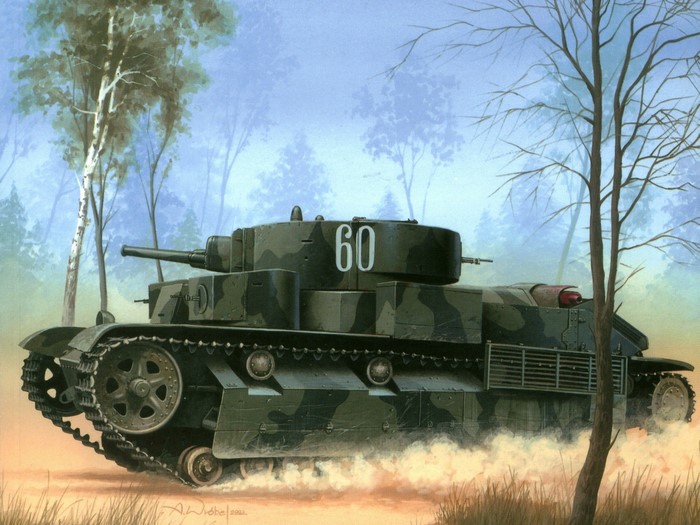T-28 Tank Painting