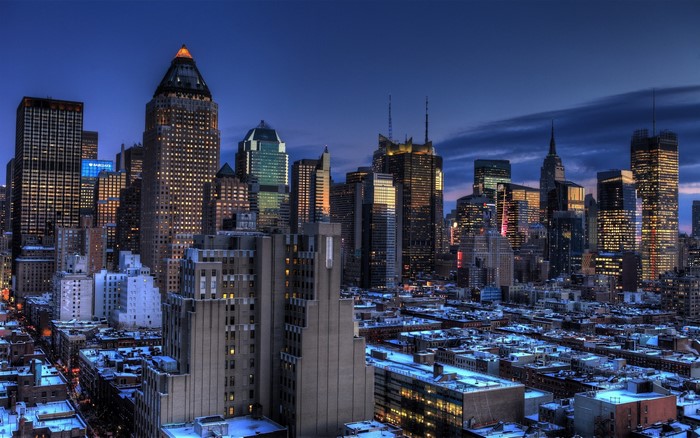 New York City Skyline at Dusk