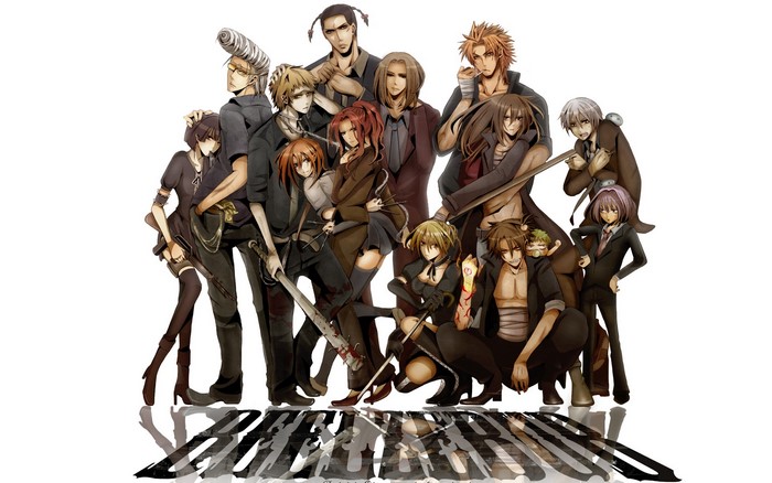 Beelzebub characters group portrait