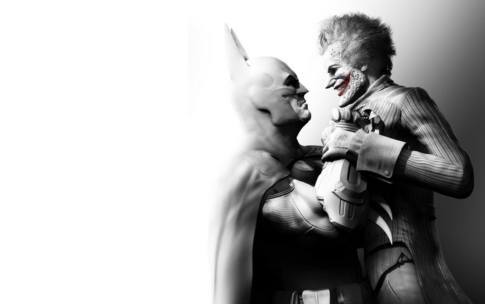 Batman and Joker from Heroes comics