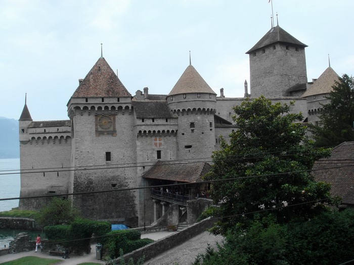 Chillon Castle on Lake Geneva, Switzerland