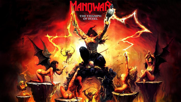 Manowar The Triumph of Steel album cover